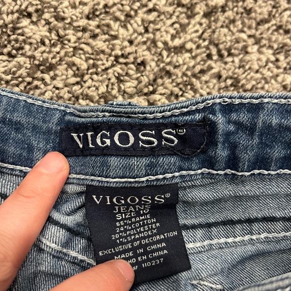 - Vigoss Jean shirts size 10 girls - Picture 3 of 4